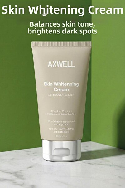 AXWELL 50 مل - تبييض البشرة، الجلوتاثيون المضيء، كريم مضاد للعيوب بالكولاجين ...