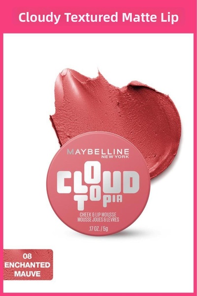 Maybelline New York Cloudtopia Foam Texture Matte Blush & Lipstick 08 Enchant...