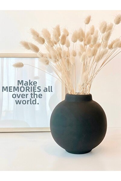 Hestia Home Vază ceramică Küre neagră