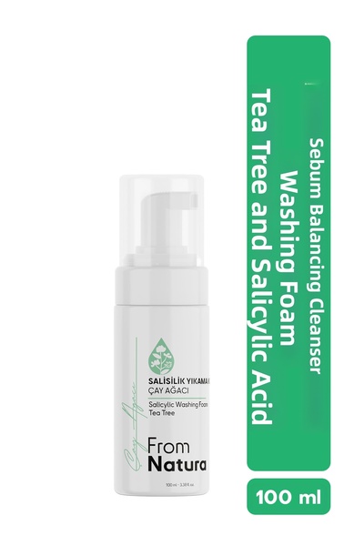 From Natura رغوة غسيل بخلاصة شجرة الشاي وحمض الساليسيليك 100 مل