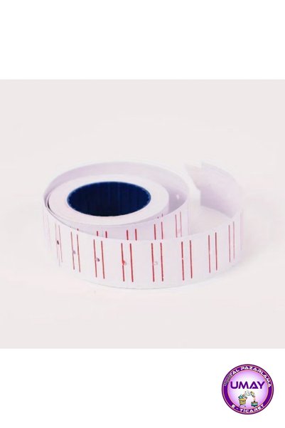 Tanex 6 bucăți etichete de preț cu dungi albe 12×21 mm |   1 rolă 800 de bucăți |   Etichetă adezivă (6x800=4800)