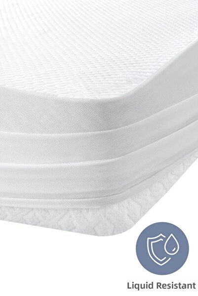 Neesh مرتبة حماية للسرير مقاس 100*200 سم، مرتبة مفردة، مرتبة سرير، مرتبة للمريض،