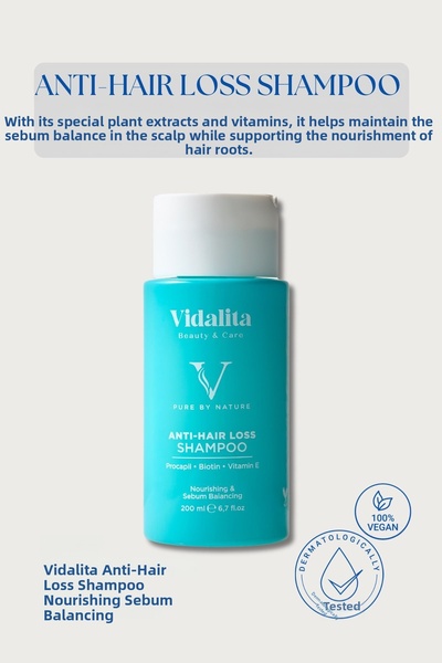 Vidalita Beauty & Care شامبو ضد تساقط الشعر – بروكابيل، بيوتين وفيتامين إي – ...