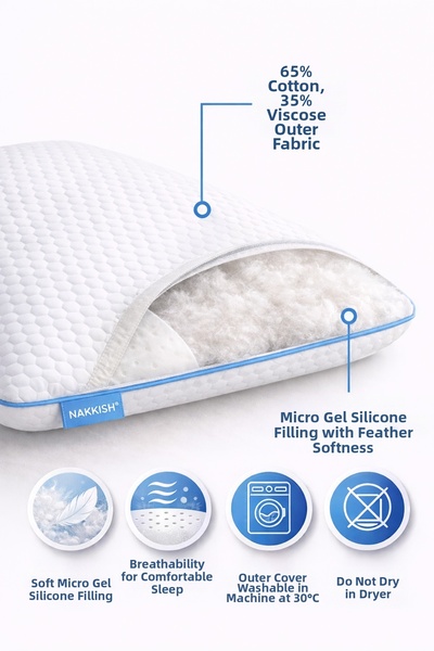 Nakkısh Orthopedic Baby Pillow Blue