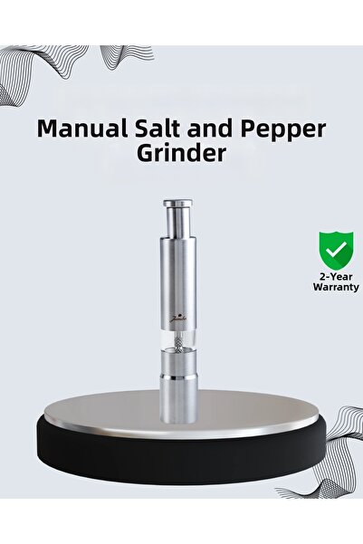 Epilons Salt and Pepper Grinder - Transparent Acrylic Bowl