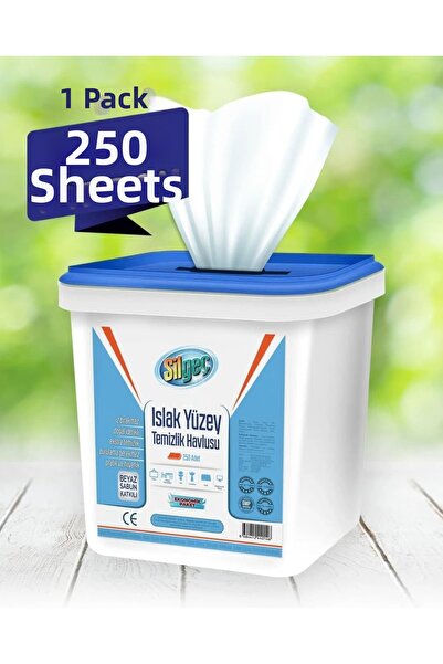 MATMEL 3 قطع من مناديل التنظيف الرطبة للأسطح، صابون أبيض، 250 قطعة