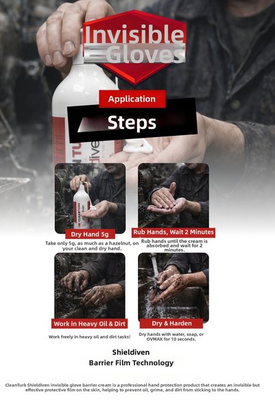 CleanTurk Shieldiven Invisible Glove Barrier Cream 1 kg