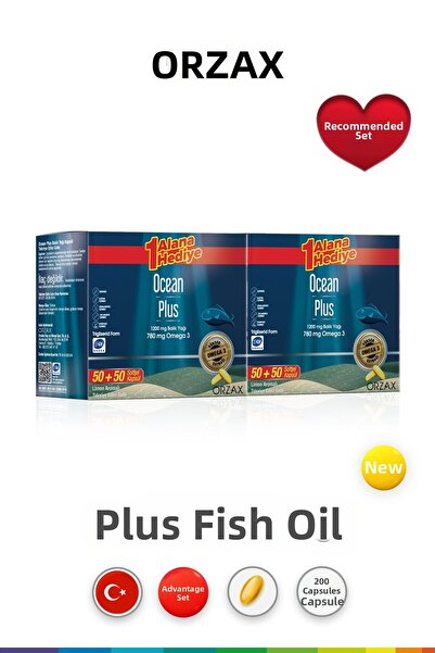 Ocean بلس مكمل بنكهة الليمون 100 كبسولة |   الباقة الاقتصادية (2 قطعة)