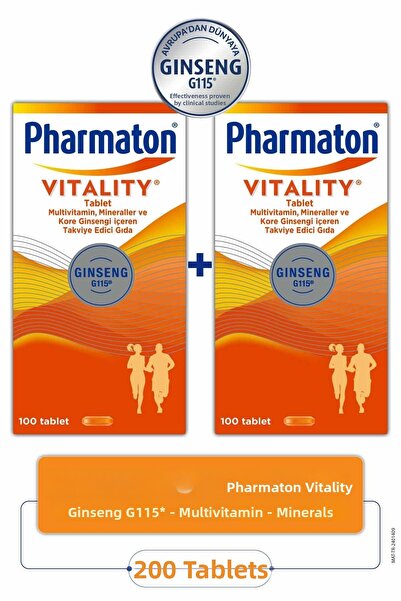 Pharmaton حيوية 100 قرص 2 قطعة