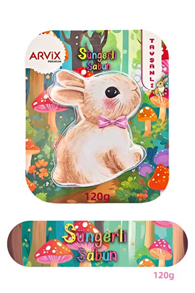 arvix Rabbit Natural Sponge Soap for Children 120 Gr