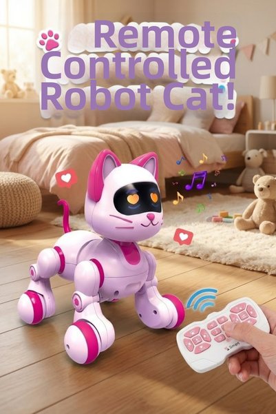 craftivio Smart Robot Cat - Remote Control, Touch, Programmable, Dancing Educ...