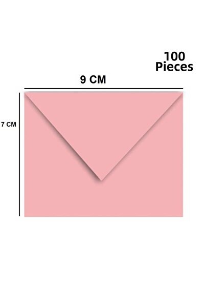 Pera İstanbul 100 مظروف صغير ملون وردي 7×9