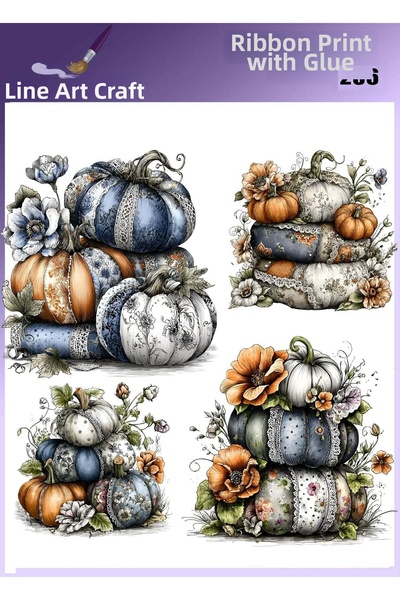 LİNEART طباعة روبون بالكي رقم: RB286-30x30 سم