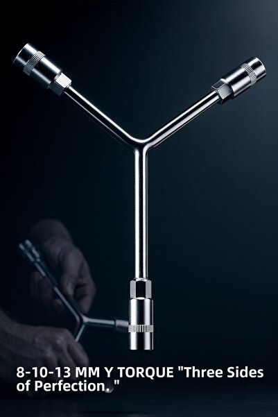 Transformacion Y-Type 3-Piece Socket Wrench - High Strength Chrome Vanadium S...