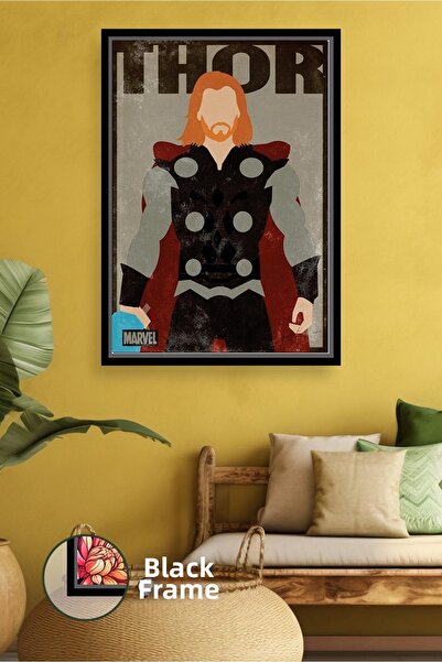 KOSS Dijital Decor de perete cu erou puternic Thor Marvel, design modern, pic...