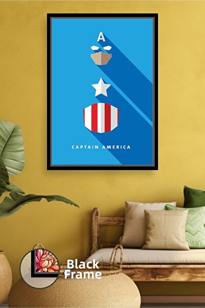 KOSS Dijital Capitanul America, design minimalist, decor de perete, sufrageri...