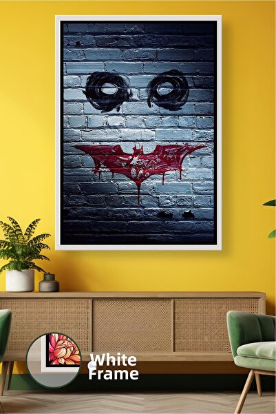 KOSS Dijital Τζόκερ Γκράφιτι Τέχνη τοίχου με θέμα την ταινία με εικονίδια του...