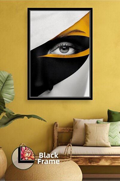 KOSS Dijital Pictură pe pânză înrămată, cu artă modernă de perete, portret fe...