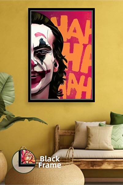 KOSS Dijital Decor de perete cu joker cu jumătate de față, pictură pe pânză î...