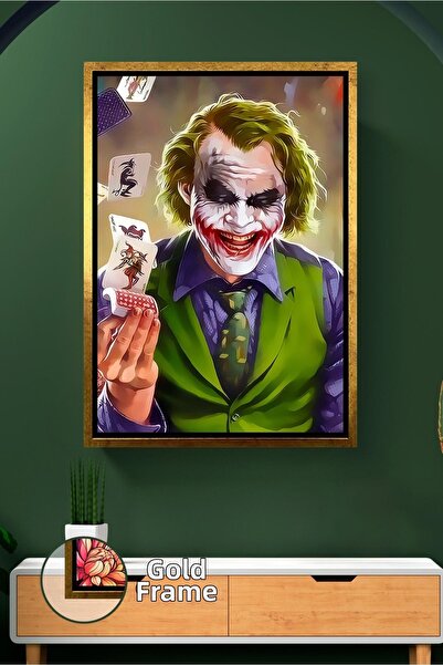 KOSS Dijital Ornament de perete cu cărți de joc Joker, set de personaj tablou...