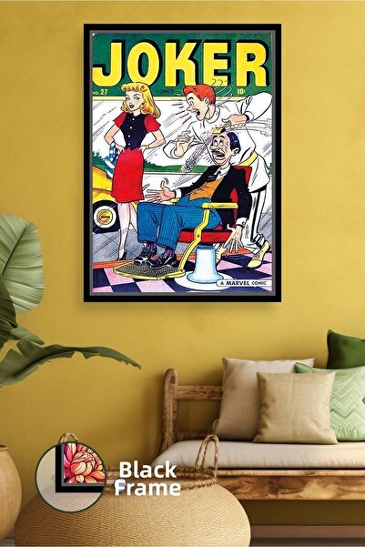 KOSS Dijital Decor de perete pentru bărbați cu tematică Joker, pictură pe pân...