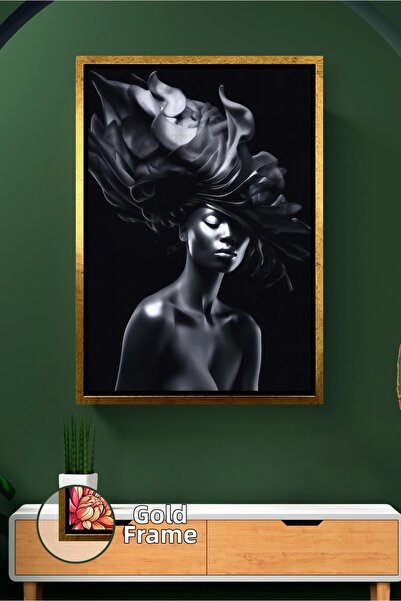 KOSS Dijital Κινούμενη γυναικεία φιγούρα σε μαύρες αποχρώσεις Διακόσμηση τοίχ...