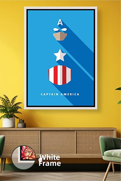 KOSS Dijital Capitanul America, design minimalist, decor de perete, sufrageri...