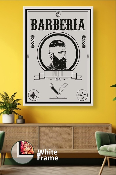 KOSS Dijital Pictură pe pânză înrămată cu decor de perete pentru bărbați cu b...