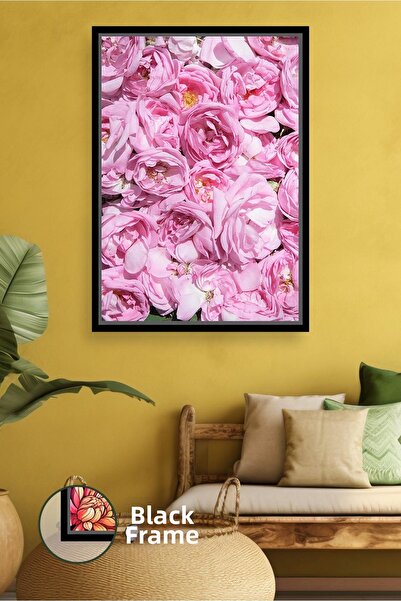 KOSS Dijital Trandafiri roz Decorare de perete pentru sufragerie și dormitor ...