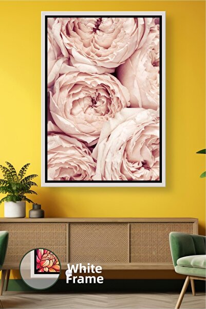 KOSS Dijital Pictură pe pânză în rame, modernă, cu textura de trandafir, în s...