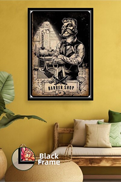 KOSS Dijital Pictură pe pânză înrămată cu decor de perete în stil retro pentr...