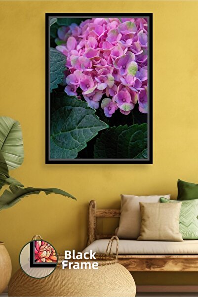 KOSS Dijital Floare de hortensie roz, model de flori modern, decorare pentru ...