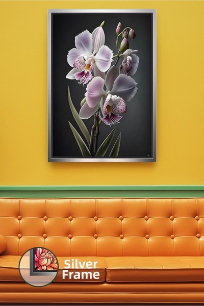 KOSS Dijital Елегантно лилаво орхидеено цвете Модерна и стилна декорация за с...