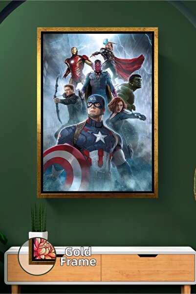 KOSS Dijital Pictură pe pânză înrămată Avengers The Avengers, eroi Marvel, de...