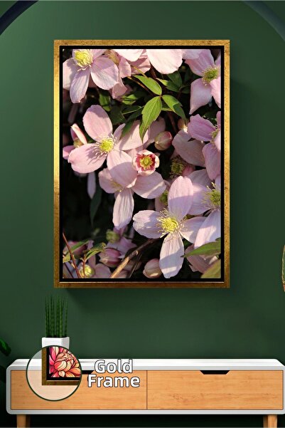 KOSS Dijital Decor pentru casă cu model de flori roz, sufragerie, dormitor, d...