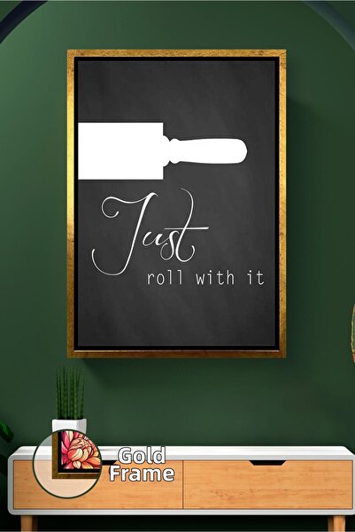 KOSS Dijital Модерна кухня - Just Roll With It платно за стена с рамка - деко...