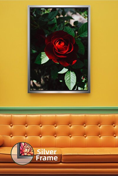 KOSS Dijital Stunning Home Decoration with Deep Red Rose Detail Impressive Wa...