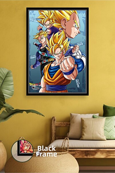 KOSS Dijital Dragon Ball Z Goku Vegeta Trunks Super Saiyan Power Scene Anime,...