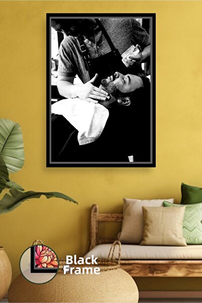 KOSS Dijital Tablou de pânză înrămat, decor de perete pentru îngrijirea bărba...