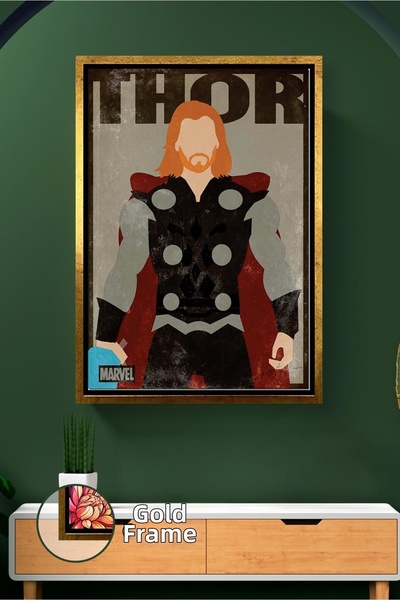 KOSS Dijital Decor de perete cu erou puternic Thor Marvel, design modern, pic...