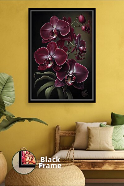 KOSS Dijital Living Room and Office Wall Decor Framed Canvas Painting for Dar...