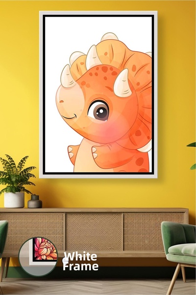 KOSS Dijital Pictură pe pânză înrămată cu decor distractiv pentru camera copi...