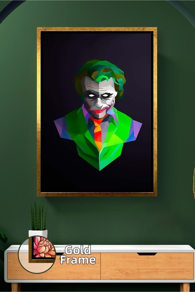 KOSS Dijital Portret cu fața lui Joker Decor de perete colorat Pictură pe pân...