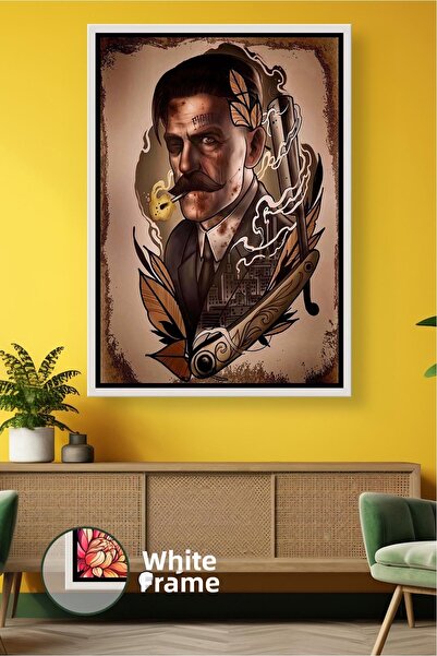 KOSS Dijital Pictură pe pânză înrămată cu decor de perete masculin clasic, cu...