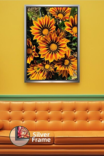 KOSS Dijital Flori de gazană portocalie, stil de decorare energizant și vibra...