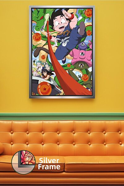 KOSS Dijital Dragon Ball Goku Scenă de aventură pe nor Decor de perete anime ...