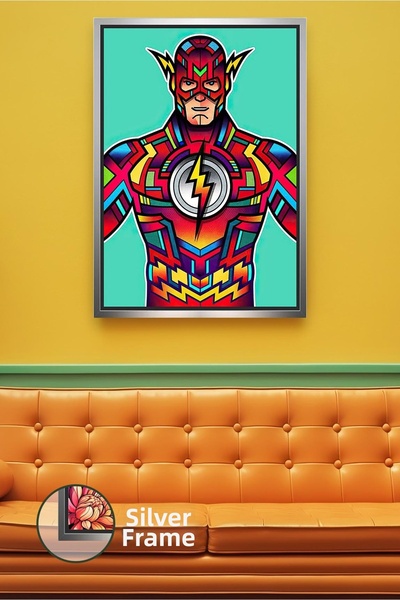 KOSS Dijital Decor de perete tematic cu viteză fulgerică, design colorat, pic...