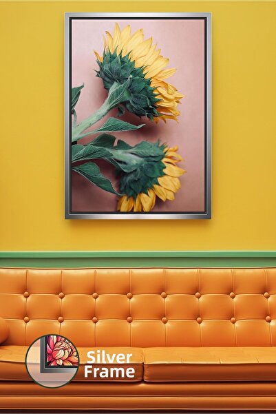 KOSS Dijital Pictură pe pânză înrămată, cu vedere laterală la floarea-soarelu...