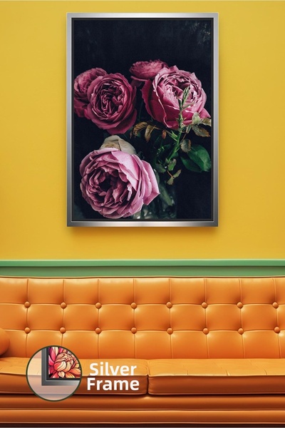 KOSS Dijital Κομψή ζωγραφική σε καμβά με κορνίζα για διακόσμηση σπιτιού με ρο...