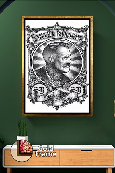 KOSS Dijital Portret clasic de frizer pentru frizeri și coafori, pictură pe p...